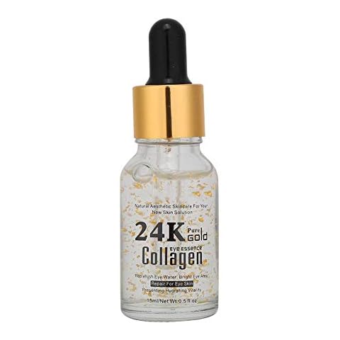 GUANJING 24K Augencremeserum, Augenserum Anti-Falten Feuchtigkeitsspendendes Augenpflegeserum Reduzieren Sie Augenringe unter Augentaschen Falten Feine Linien Cover