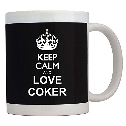 Capacità 11 oz. Teeburon Keep Calm And Love Coker Tazza