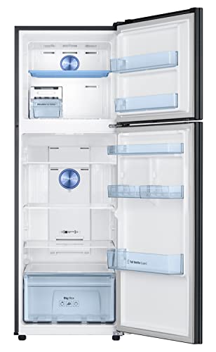 Image of Samsung 322L 2 Star Inverter Frost-Free Convertible 5 In 1 Double Door Refrigerator Appliance (RT37C4522B1 /HL,Black Doi)