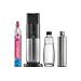 Produktbild SodaStream Wassersprudler DUO mit Quick-Connect CO2-Zylinder| inkl. 1x 1L Glasflasche und 0,8L DUO Thermic Metallflasche | Farbe: Titan