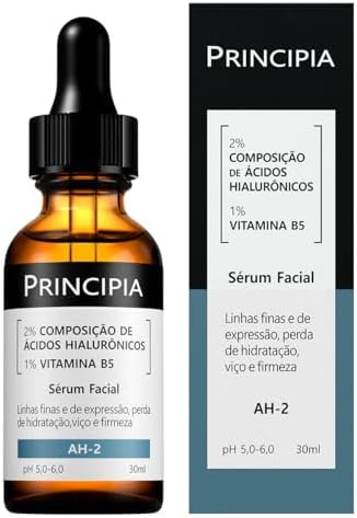 PRINCIPIA, Sérum 2% Ácidos Hialurônicos + Vitamina B5 AH-2- Hidra...