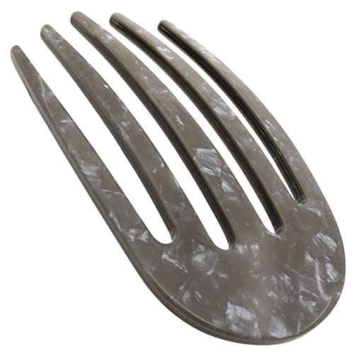 Pinces à cheveux torsadées françaises forte tenue Camila Paris CP3407 gris