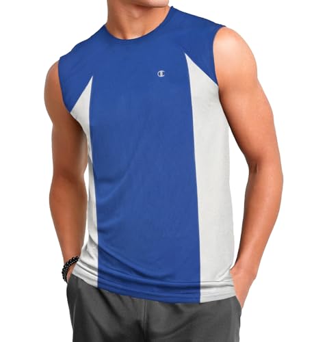Champion Big and Tall Muscle Shirts for Men - Quick Dry Active Moisture Wicking Royal, 3X Tall - image 1