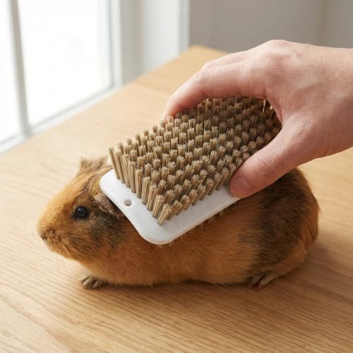 Cepillo de limpieza para cobayas Mobestech de plástico blanco con tornillos 5