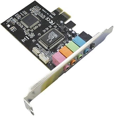 Tarjeta de sonido PCIe 5.1 interna para PC Windows 7 miniatura 3