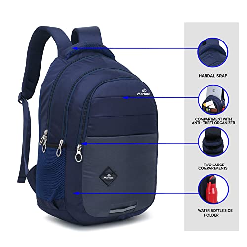 Martucci 16 inch 36L Blue Waterproof Backpack Navy Blue - Image 5