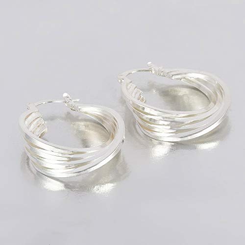 Entangled Rings Alloy Dangle Earring