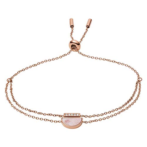 Preisvergleich Produktbild Fossil Damen-Kettenarmband Edelstahl Glas JF03134791