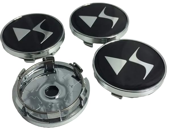 4 Pezzi Auto Emblema Coprimozzo Coprimozzi per DS DS3 DS5 DS6