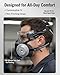 Rhaum Dust Proof Integrated Respirator Mask with Filters & Goggles, Dust-Proof Integrated Respirator Mask with Goggles, Anti-Fog Safety Face Shield, Woodworking Tools Protective Gear for Woodworking