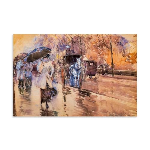 Childe HassamtfbNE`ChEnbT(J̓̌ܔԊX 1893)i vg LoX G ǃA[g _ z[ Ԃ牺 |X^[ 摜 ǂ̊G ŉ MtgUnframe16x24inch(40x60cm)