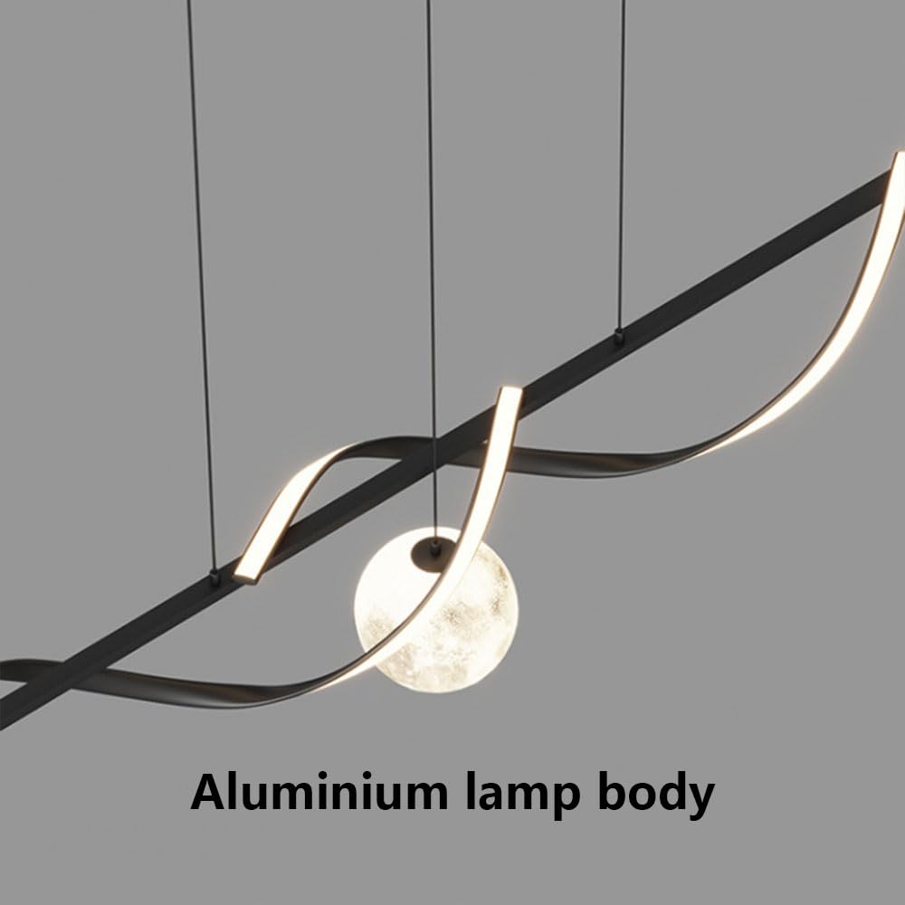 Wiszący żyrandol LED z aluminiową kulką do nowoczesnej dekoracji wnętrz - Oświetlenie podwieszane o zmiennej intensywności, idealny do restauracji, salonu, sypialni - 3000-650