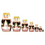 AEVVV Lot de 7 poupées ukrainiennes gigognes – Souvenir ukrainien –...