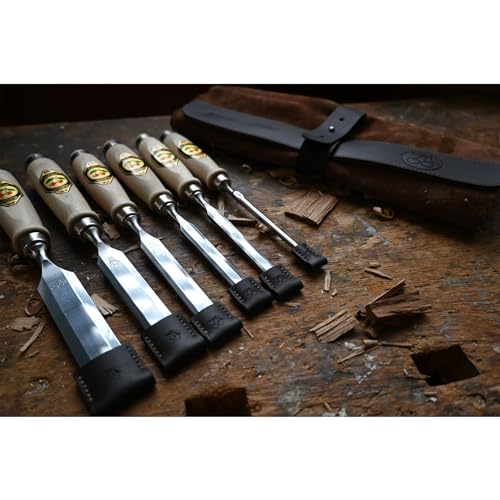Kirschen Set Di Scalpelli – Set Composto Da 6 Scalpelli (6, 10, 12, 16, 20, 26 Mm) E Borsa In Pelle Scamosciata, 6 Pezzi 1171002 - 3