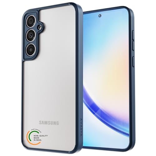 Image of Thermoplastic Polyurethane Slim Case For Samsung Galaxy A55,[Anti-Yellowing Technology] [Military Grade Drop Protection] Shockproof Slim Hybrid Phone Case For Samsung Galaxy A55 5G-Indigo Blue