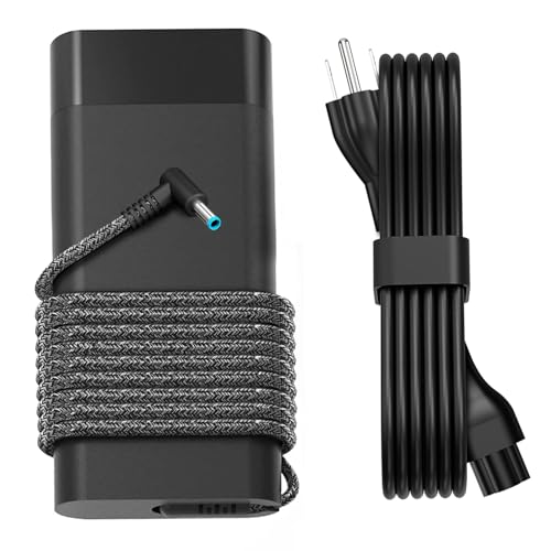 200W Laptop Charger Fit for Original HP Omen Pavilion Gaming 15 16 17 15t 17t ZBook Fury Create Studio 15 17 G3 G4 G5 G6 G7 G8 Envy 15 2020 TPN-DA10 L00818-850 Power Supply Cord AC Adapter