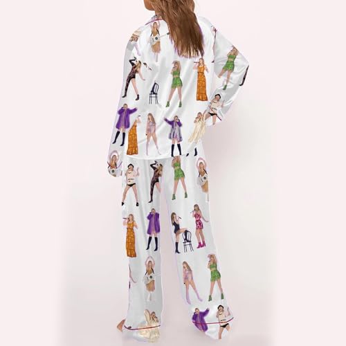 Pajamas 2 Piece Pjs Set Concert Lounge Sets for Music Lovers Fans4