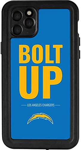 Skinit Waterproof Phone Case Compatible with iPhone 11 Pro Max - Officially Licensed NFL Los Angeles Chargers Team Motto Design Blue
