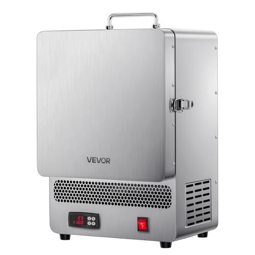 VEVOR Forno Fusione da Tavolo Elettrico da 1500 W, Temperatura Massima 1200 ℃, Acciaio Inox, Forno per Fusione dell'Oro, per Fusione della Cera, Argilla Fai da Te, Tempra dei Metalli - 9