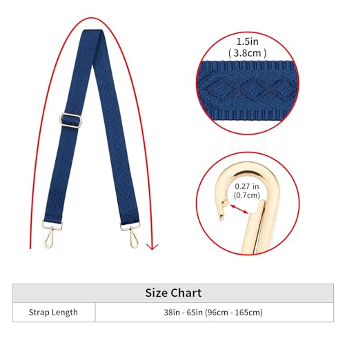 Image of ZOOEASS Wide Shoulder Strap (Solid),Adjustable Replacement Belt Crossbody Canvas Bag Handbag