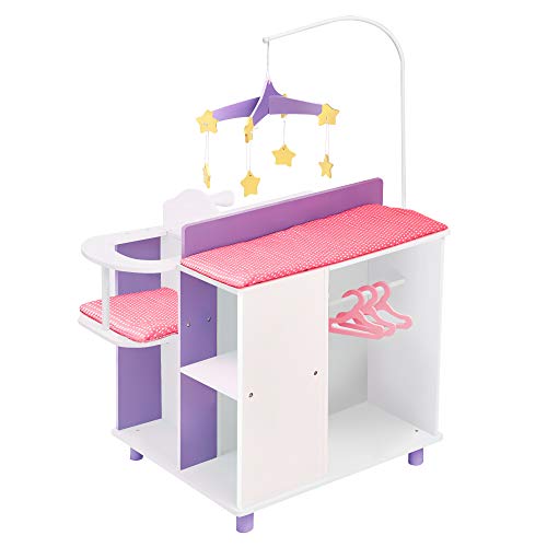 Guardaroba Mobili per Bambole in Legno Giochi Bimba Olivia's World TD-0203A