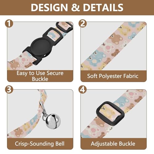 Collares para perros pequeños y medianos con campana, 2 unidades miniatura 5