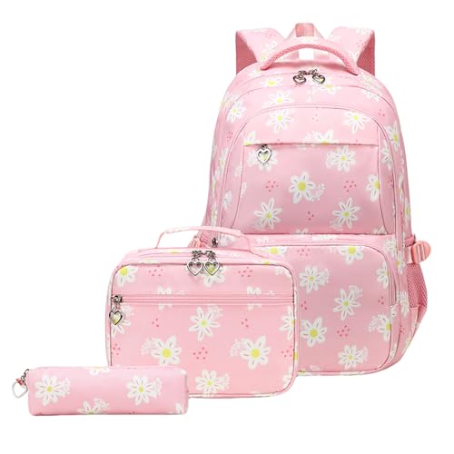 Sac à dos grande capacité lot de 3 pour éviter le désordre des cours et transporter le repas