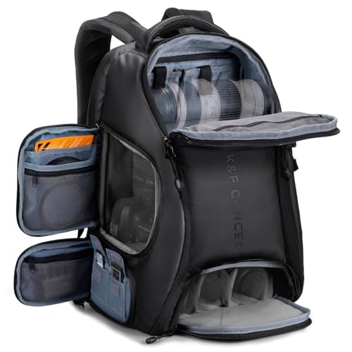 K&F Concept Mochila para cámara, bolsa de cámara de gran