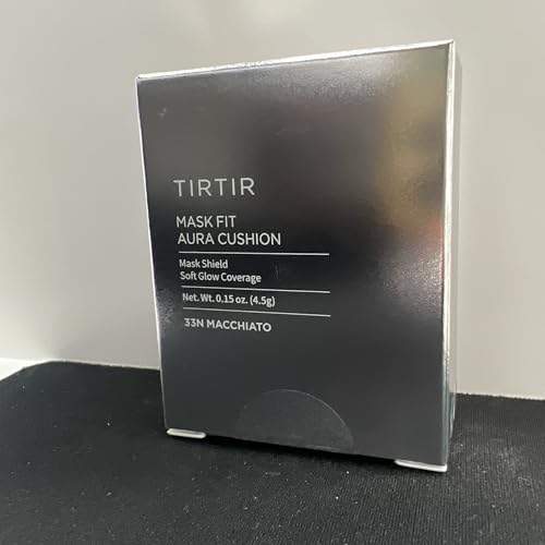 Image of TIRTIR Mask Fit Aura Cushion Foundation, Full coverage, Skin fit, Satin Glow Finish, Korean Cushion Foundation #33N MACCHIATO| 4.5g