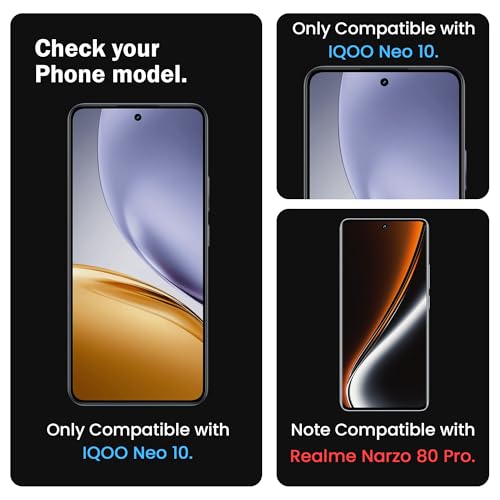 Image of ArmourPro Military Grade Gorilla Tempered Glass Compatible For Realme 14T (6.67 Inch) With Easy Installation Kit for Smartphone| Edge To Edge Coverage | Black, Pack of 2