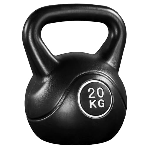 Yaheetech Kettlebell de Hormigón 20 kg Pesa Rusa Culturismo en Casa Gimnasio Deporte Interior Exterior