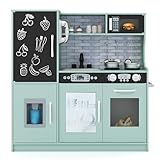 🍳【Accessoires charmants et rangement :】Cette cuisine est livré avec une poêle, une cocotte, des cuillères et une spatule, une tasse et des glaçons, ce qui apporte une grande commodité.