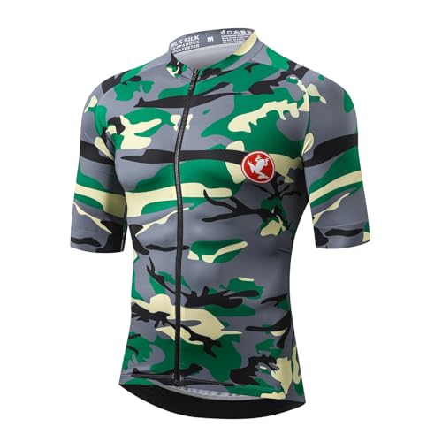 UGLY FROG Maillot Ciclismo Hombre con 3 Bolsillos Traseros Jersey Ciclista MTB Transpirable y Secado Rápido,Ropa Deportiva para Mountain Bike y Ciclismo de Montaña