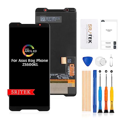 SRJTEK for Asus ROG Phone ZS600KL pLCDXN[CtfBXvCpl邽߁AdbXN[Ci for Asus ROG Phone ZS600KL 6.0"LCDfBXvC^b`XN[fW^