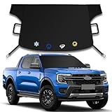 Eamefia Windshield Cover for Ice and Snow,New Upgraded Heavy Duty 600D Windshield Snow Cover,Extra Large Size (75
