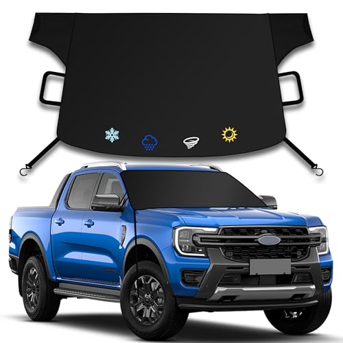 Eamefia Windshield Cover for Ice and Snow,New Upgraded Heavy Duty