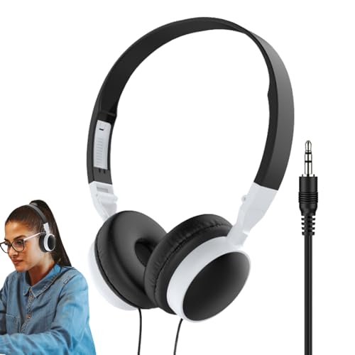Bomefoi Auriculares para PC, Auriculares con Cable para Juegos | con Cable para Colocar sobre Las Orejas portátiles para Juegos, con en la Oreja