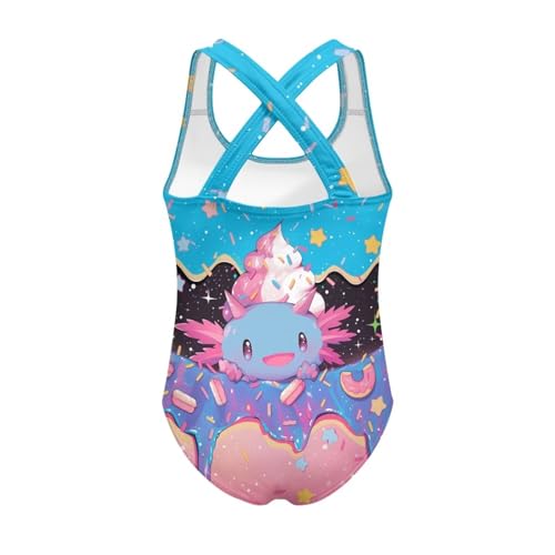 Image of Girls Swimsuit Criss Cross Back 1-Piece Summer Beach Swiwmear