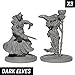 DND Miniatures 36 Ready to Paint 28mm Fantasy Figurines Protective Case Included | 3 x 12 Unique Dungeons and Dragons Characters: Orcs, Drow, Zombies, Skeletons, Bandits, Goblins