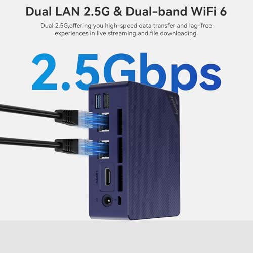 Image of Beelink MINI S13 Mini PC with Processor N150,16G DDR4 500G SSD Mini Desktop Computer, WiFi6, Dual 2.5G LAN, BT5.2, Business Mini Computer for Daily Work /Web Browsing /Learning
