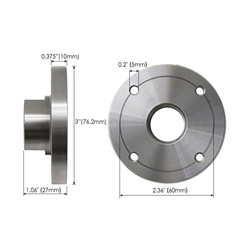 Latón para torno de madera VNE 3 pulgadas M33 x 3.5 miniatura 2
