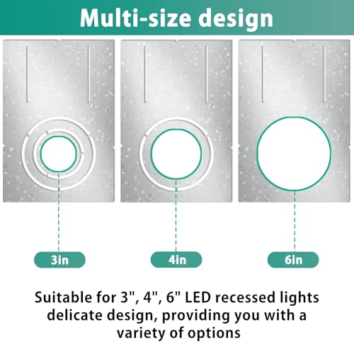 Carcasa de iluminación empotrada LED poco profunda con soporte de placa de 13" 3