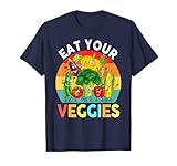Vegan Shirt Kids Toddler Boys Eat Your Veggies Vegetables T-Shirt