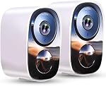 Wireless Security Camera 2Pack- Outdoor WiFi Security Cameras, Color Night Vision, AI/PIR Detection, 2-Way Talk, Cloud/SD, Weatherproof, Battery Powered Outdoor Cameras for Home Security Outside