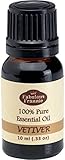 Vetiver 100% Pure, Undiluted Essential Oil Therapeutic Grade - 10 ml. Great for Aromatherapy!