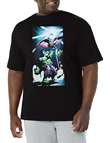 T-shirt Thor Smash Marvel homme haut manga comics noir col rond