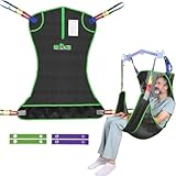 EZ Assistive 介護リフトスリング 全身用 メッシュタイプ 体位変換・移乗・入浴補助 高齢者・寝たきりの方に適用 最大耐荷重226kg ユニバーサル設計 (Lサイズ)