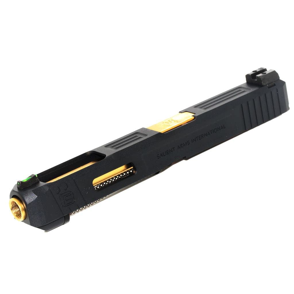 Airsoft Partie EMG Licensed SAI™ Tier One Competition Ensemble Complet de glissières de Baril d'or kit supérieur pour AW WE EMG BLU G17 G34 GBB Pistolet