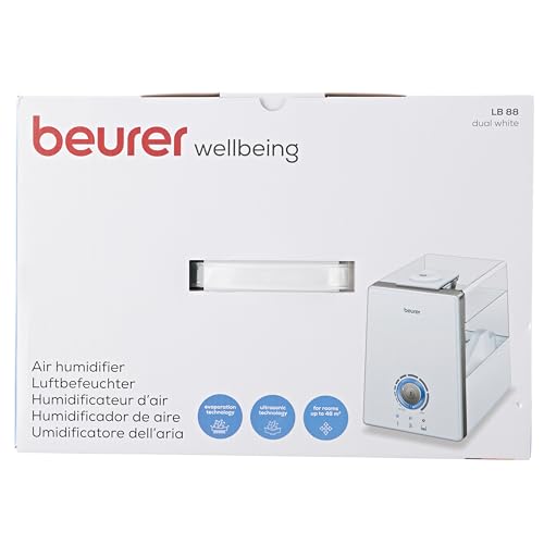 Beurer LB88WHT Dual Action Air Humidifier, 6 Litre, 280 Watt, White