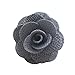 Sunny Home Men's Lapel Flower Handmade Boutonniere Pin for Suit (Dark Grey)
